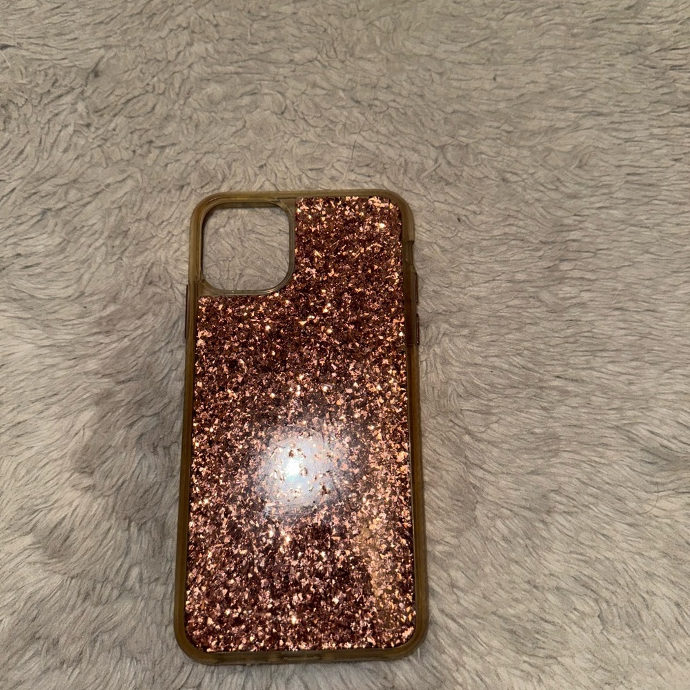 Glittery Rose Gold Phone Case